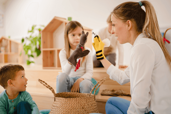 Therapist with child